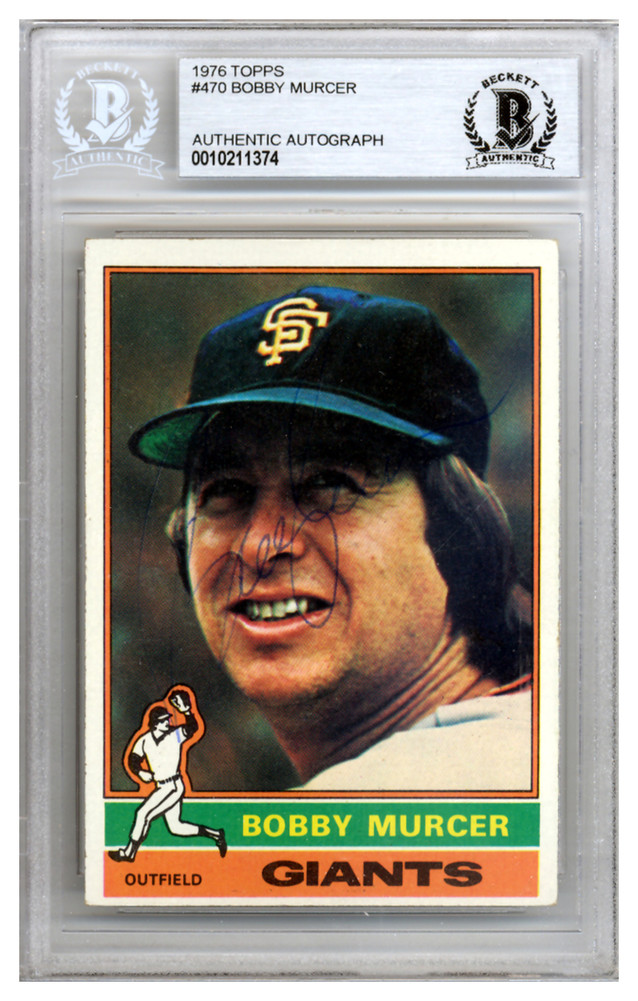 Bobby Murcer Autographed Signed 1976 Topps Card #470 San Francisco ...
