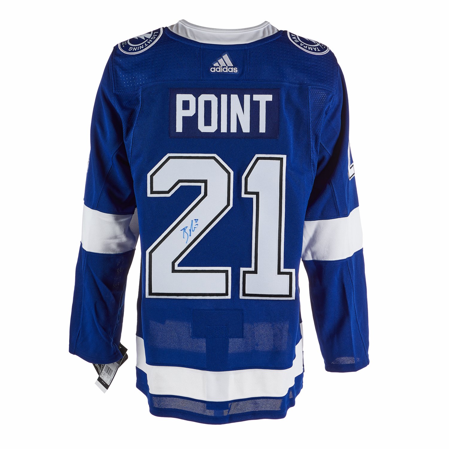Brayden Point White Tampa Bay Lightning Autographed adidas