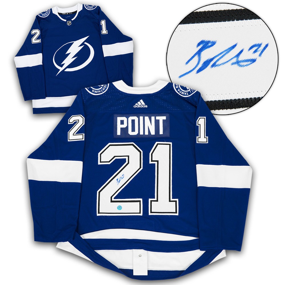 Brayden Point Tampa Bay Lightning Autographed Signed Adidas Jersey