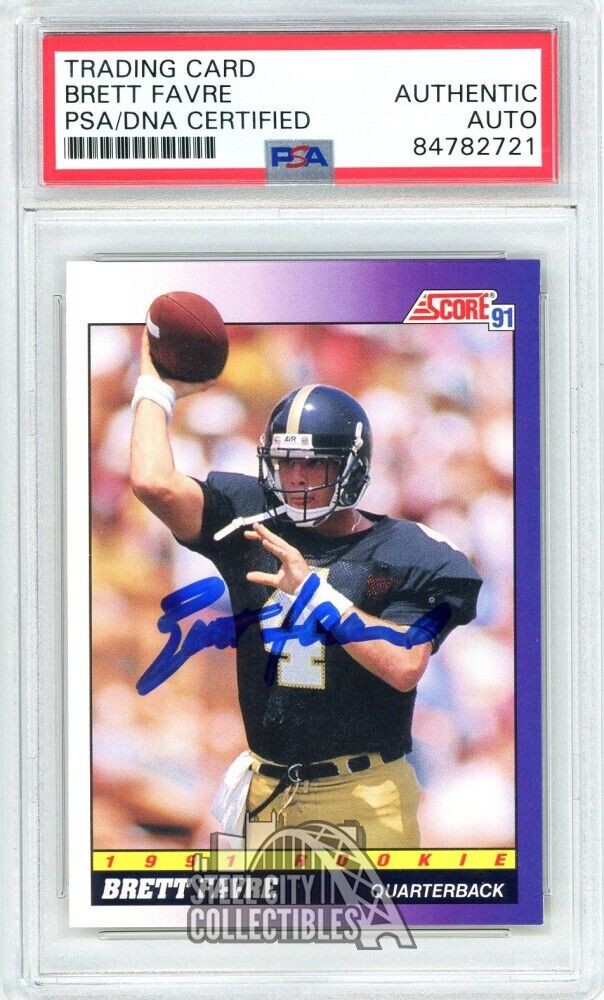 Brett Favre Autographed Signed 1991 Score Autograph Rookie Card #611 PSA/DNA