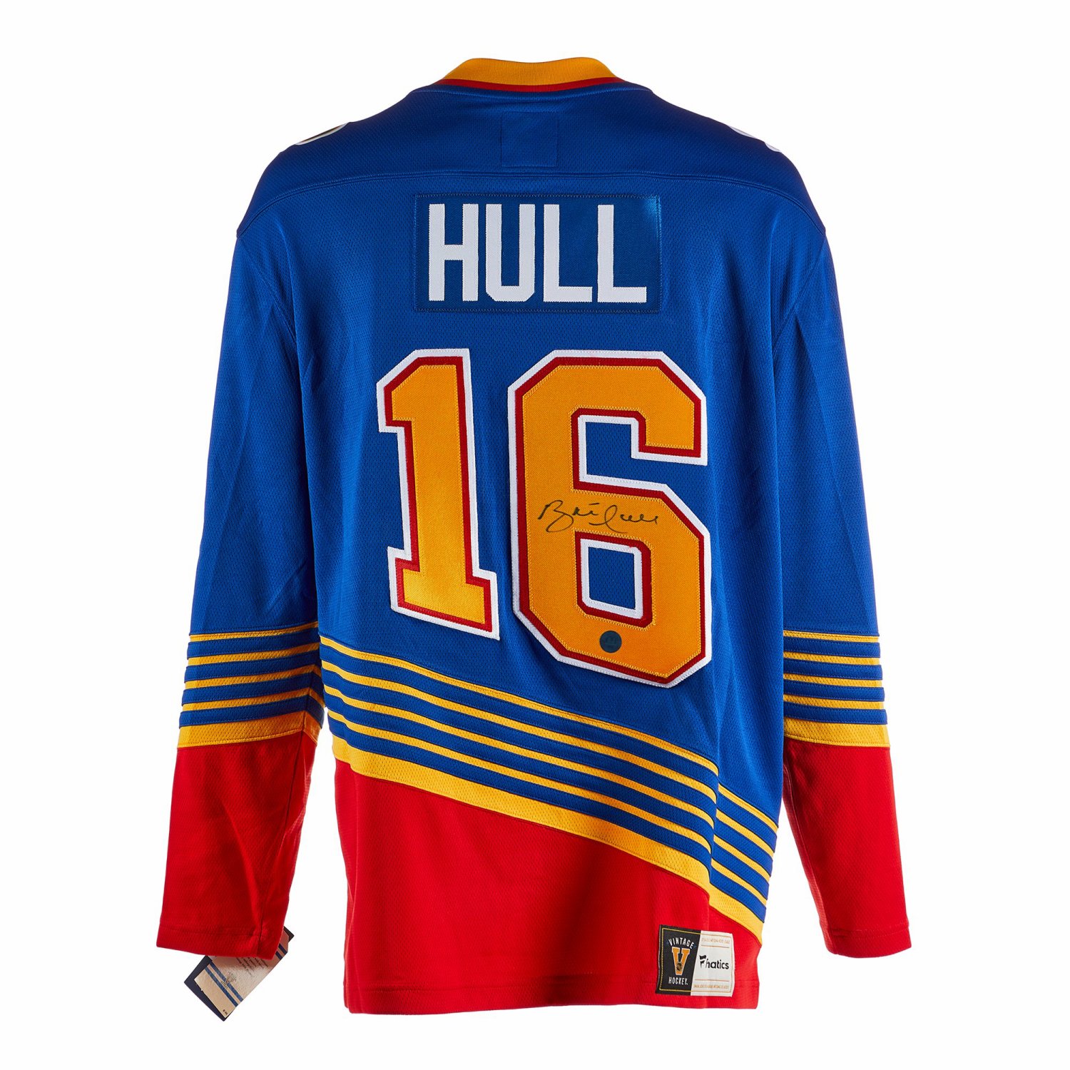 Brett Hull Signed Custom Blue Hockey Jersey