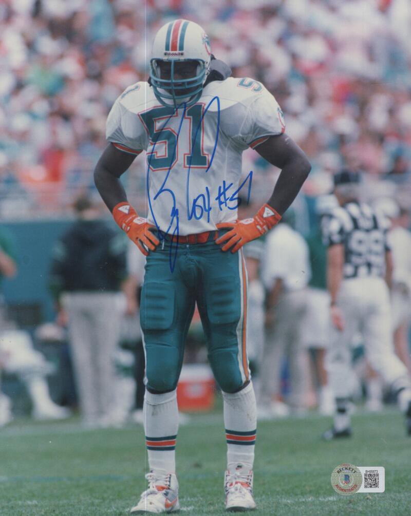 Brian Cox Autographed Signed Dolphins 8X10 Photo Beckett