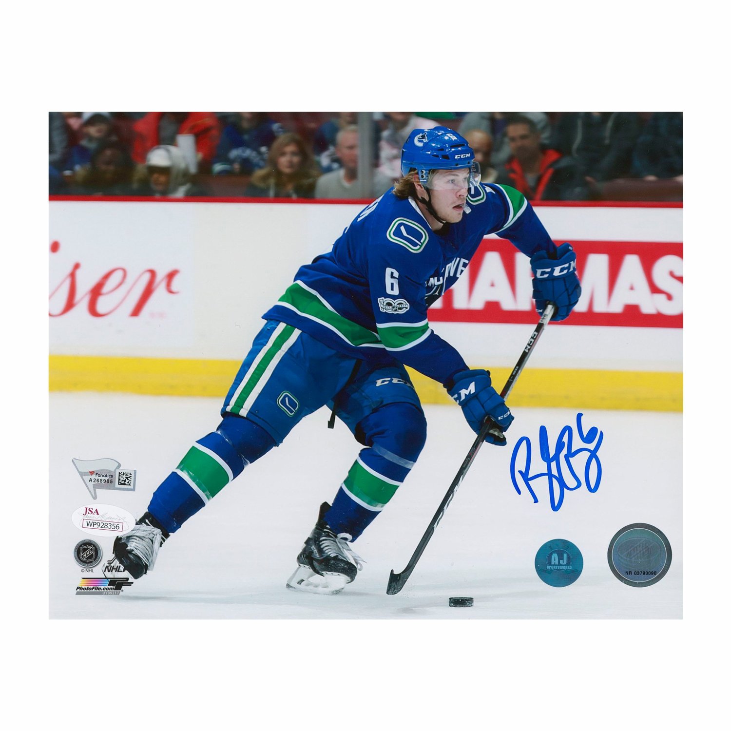 Brock Boeser Autographed Vancouver Canucks Jersey