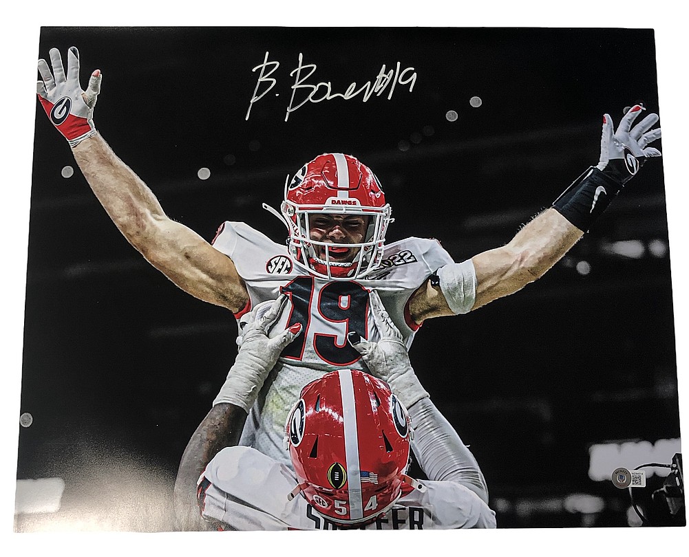Brock Bowers Autographed Signed Bulldogs National Championship