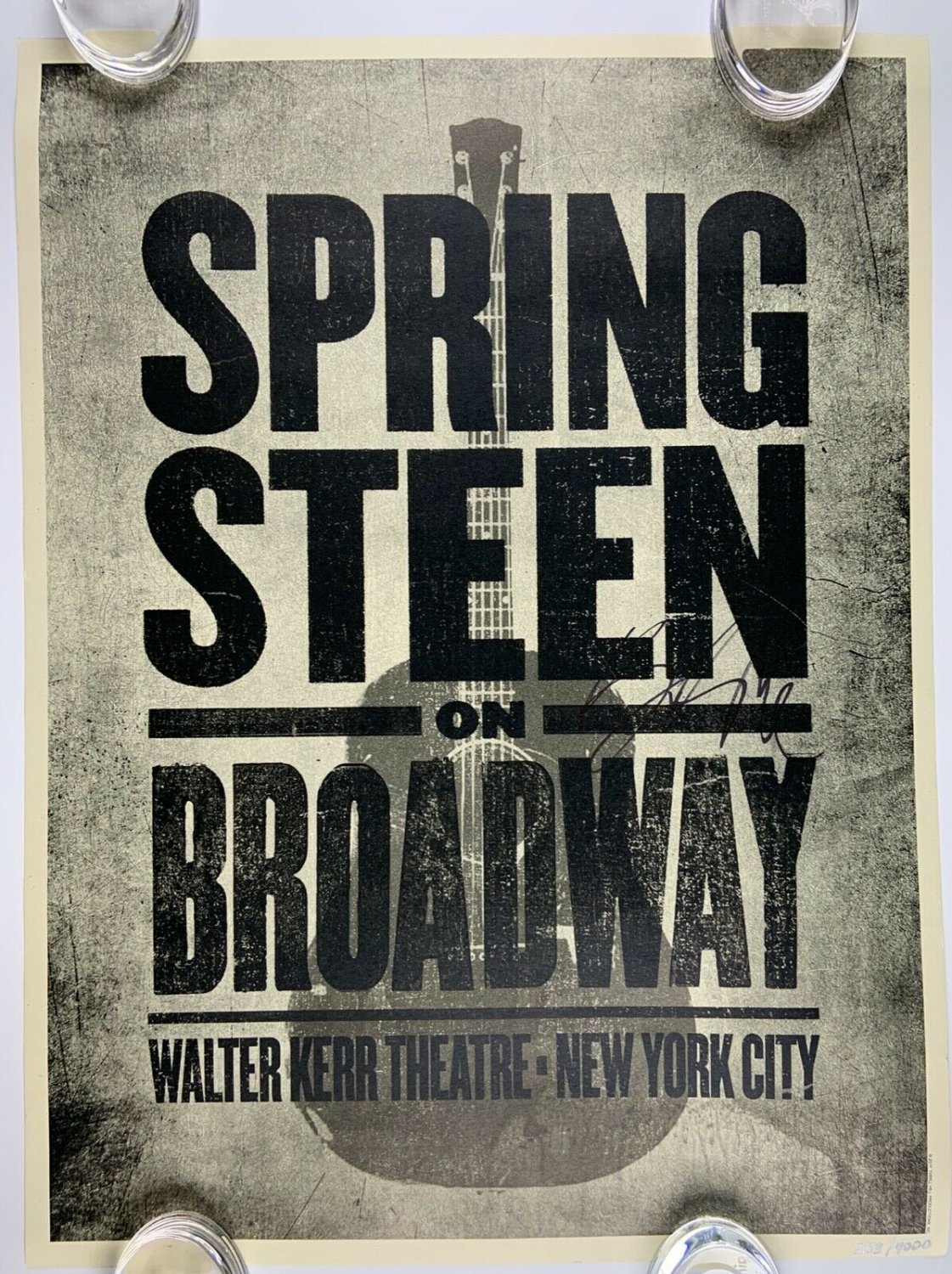 Bruce Springsteen Autographed Signed On Broadway Autograph Jsa Poster Lithograph