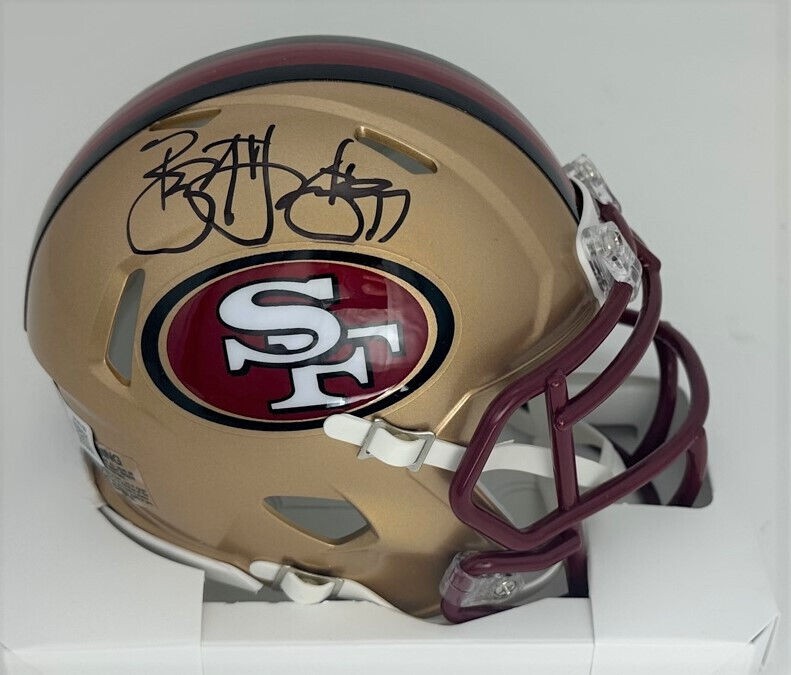 Bryant Young Autographed Signed Sf 49Ers Hall Of Famer Riddell Speed Mini  Helmet Auto - Beckett