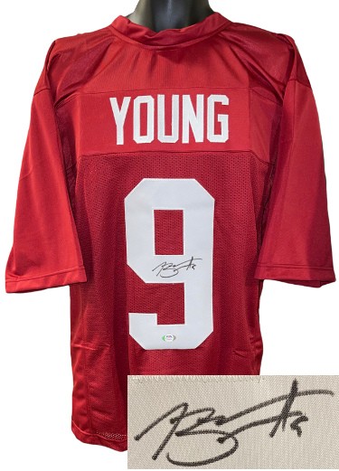 Bryce Young Autographed Signed Alabama Crimson Custom Stitched College  Football Jersey #9 XL- PSA Witnessed