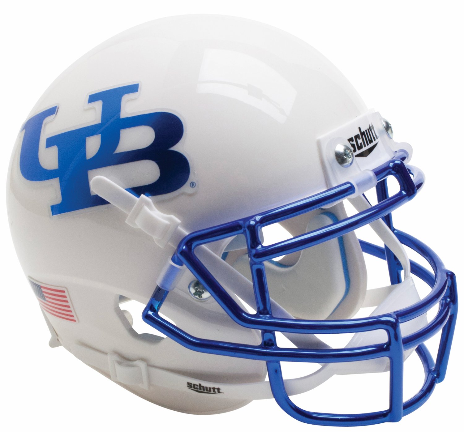 Buffalo Bulls Full Xp Replica Football Helmet Schutt White Blue Mask