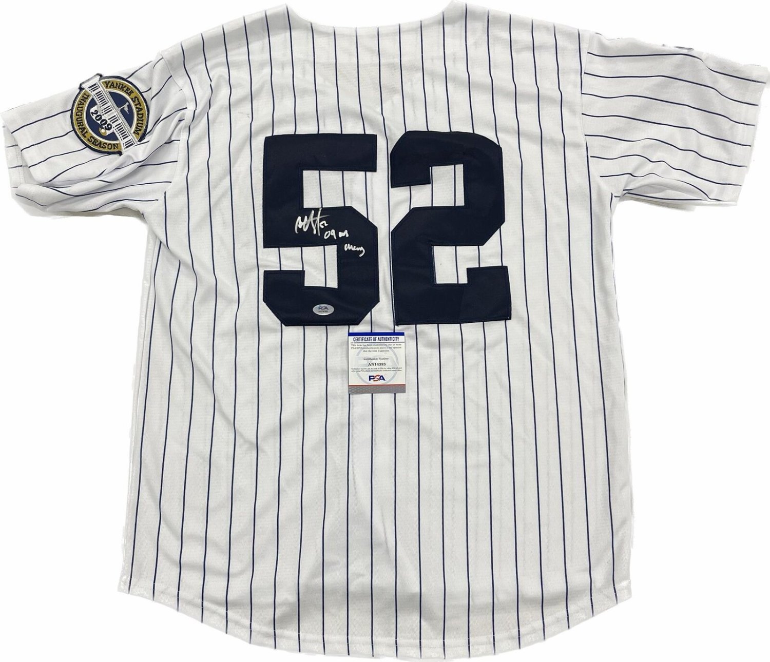 C.C. Sabathia Autographed Signed Dub Nickname Jersey New York Yankees  PSA/DNA COA