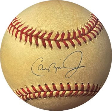 Cal Ripken Jr. Autographed and Framed Baltimore Orioles Jersey