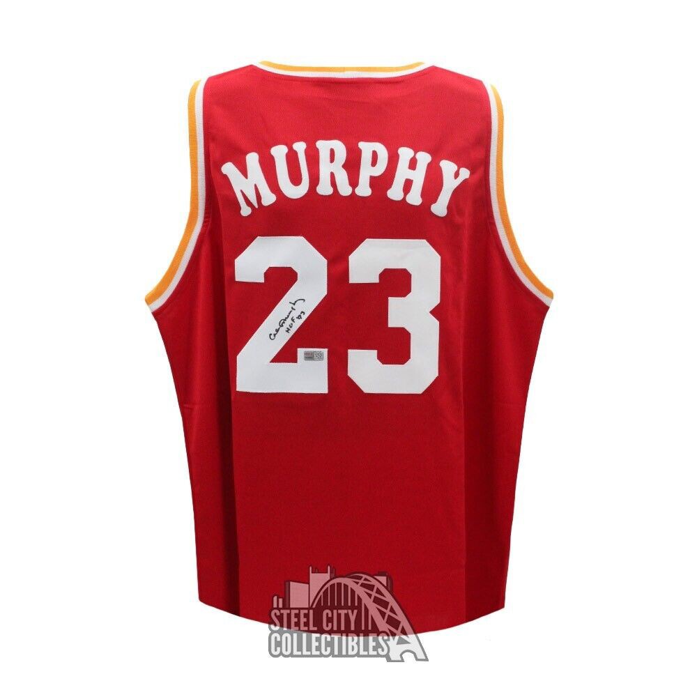 Calvin Murphy Autographed Signed Houston Custom HOF 93 Red Basketball Jersey  - Tristar