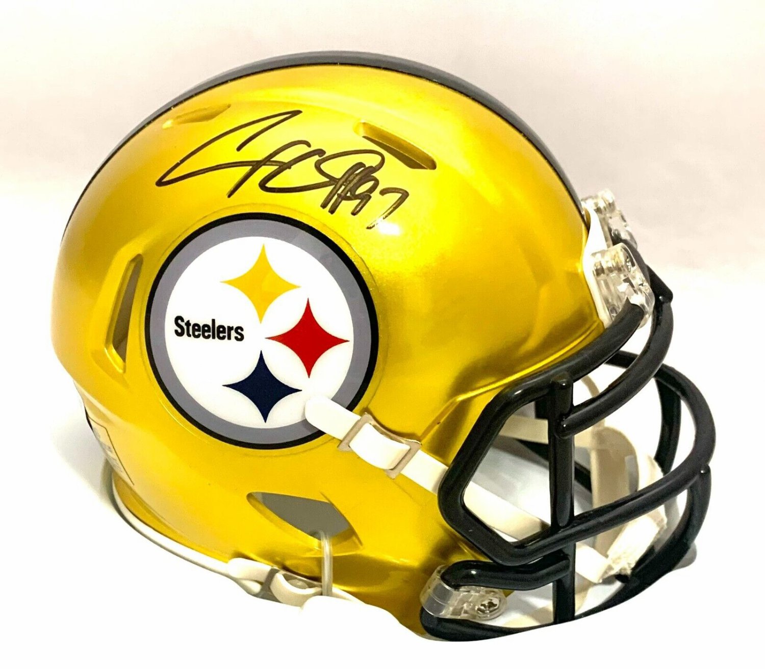 Cameron Heyward Autographed Signed Pittsburgh Steelers Flash Speed Mini  Helmet Beckett COA