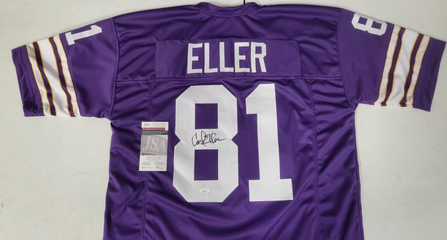 Carl Eller Autographed Signed Minnesota Vikings #81 Jersey Size Xl JSA COA