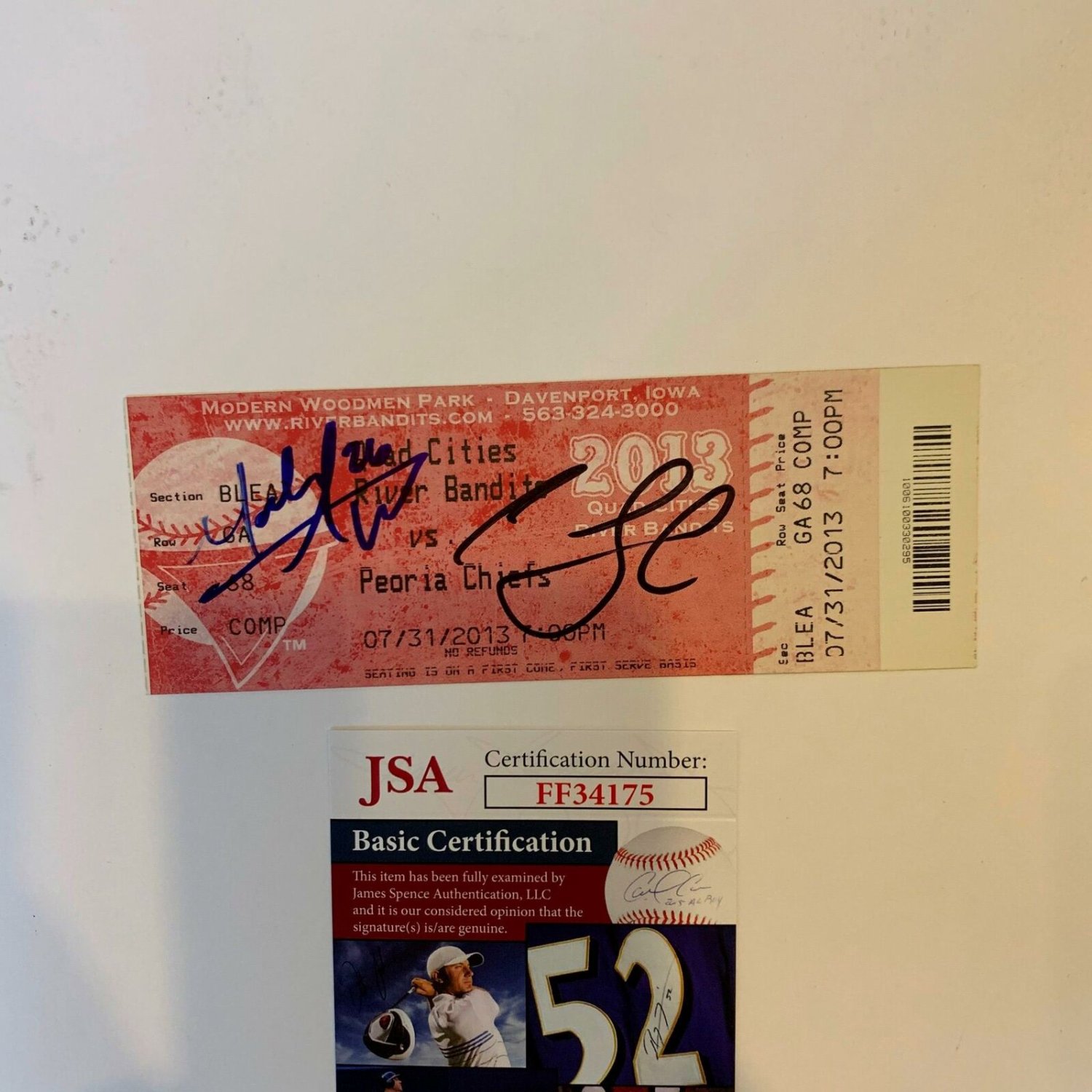 Carlos Correa Autographed Jersey - JSA