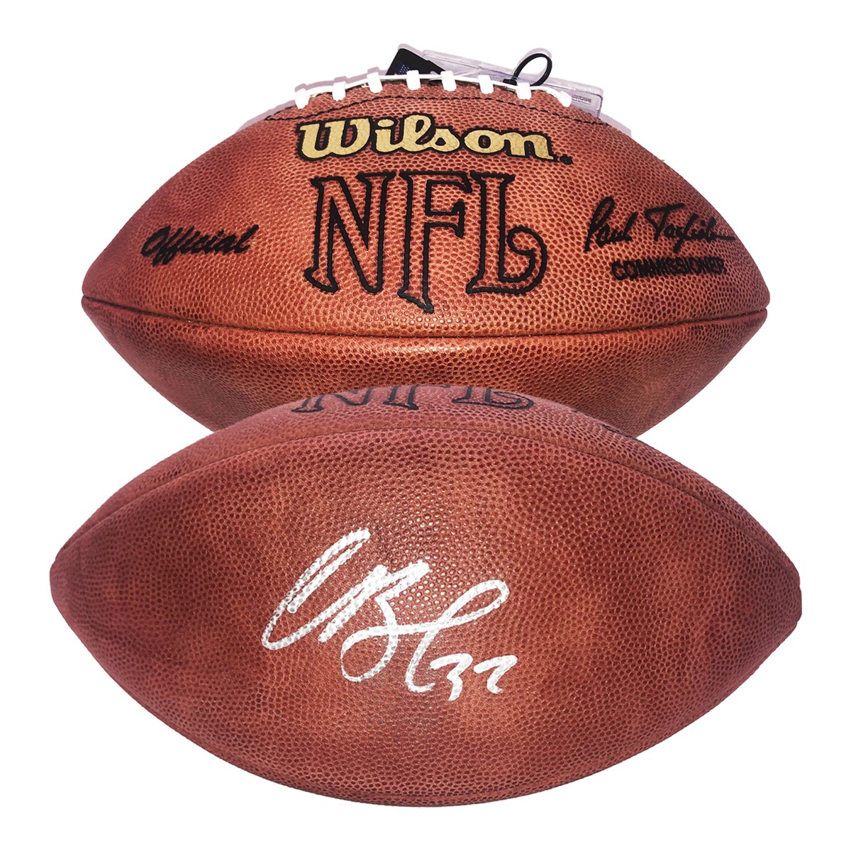 Cedric Benson Autographed Signed Wilson On Field Football - PSA