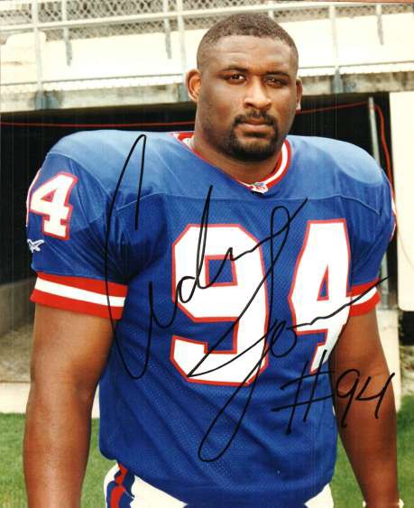 Cedric Jones Autographed Signed New York Giants Photo - Autographs