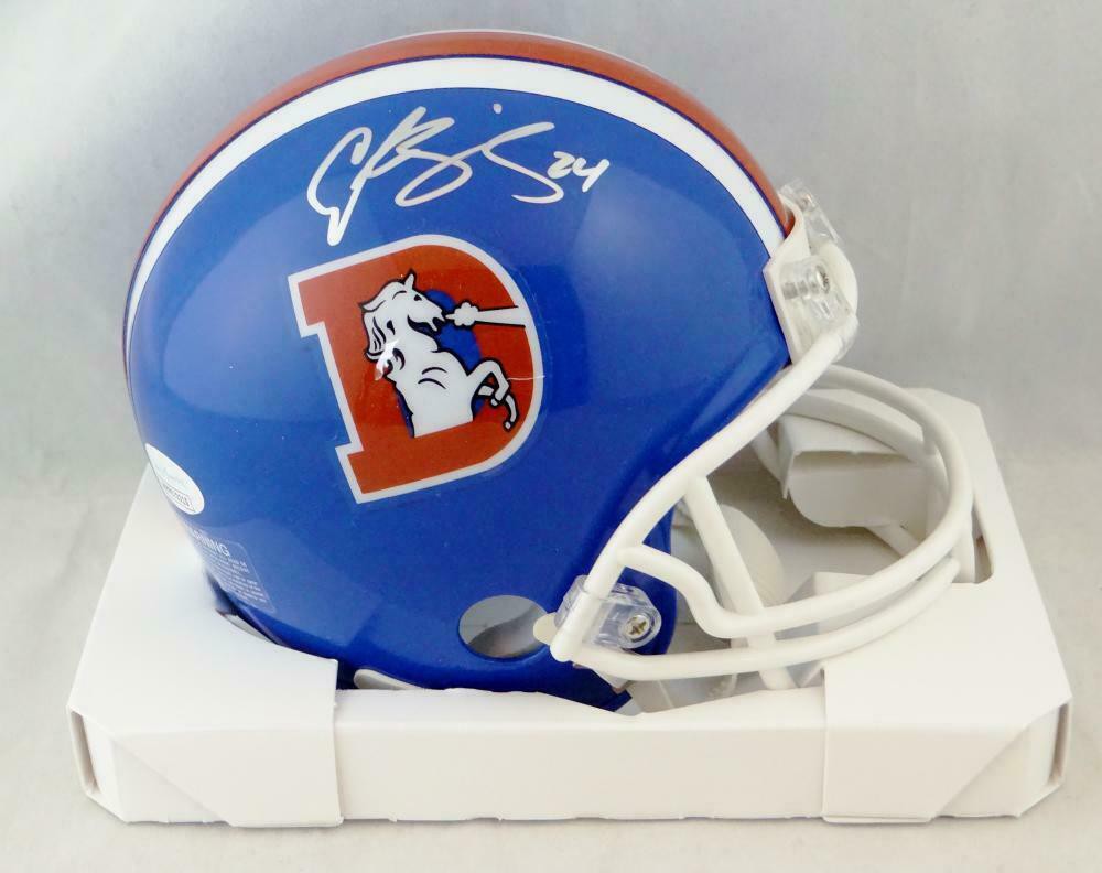 Helmets Champ Bailey Denver Broncos Signed Autograph Full Sizei Helmet JSA  Witnessed Certified Full Sized Helmets