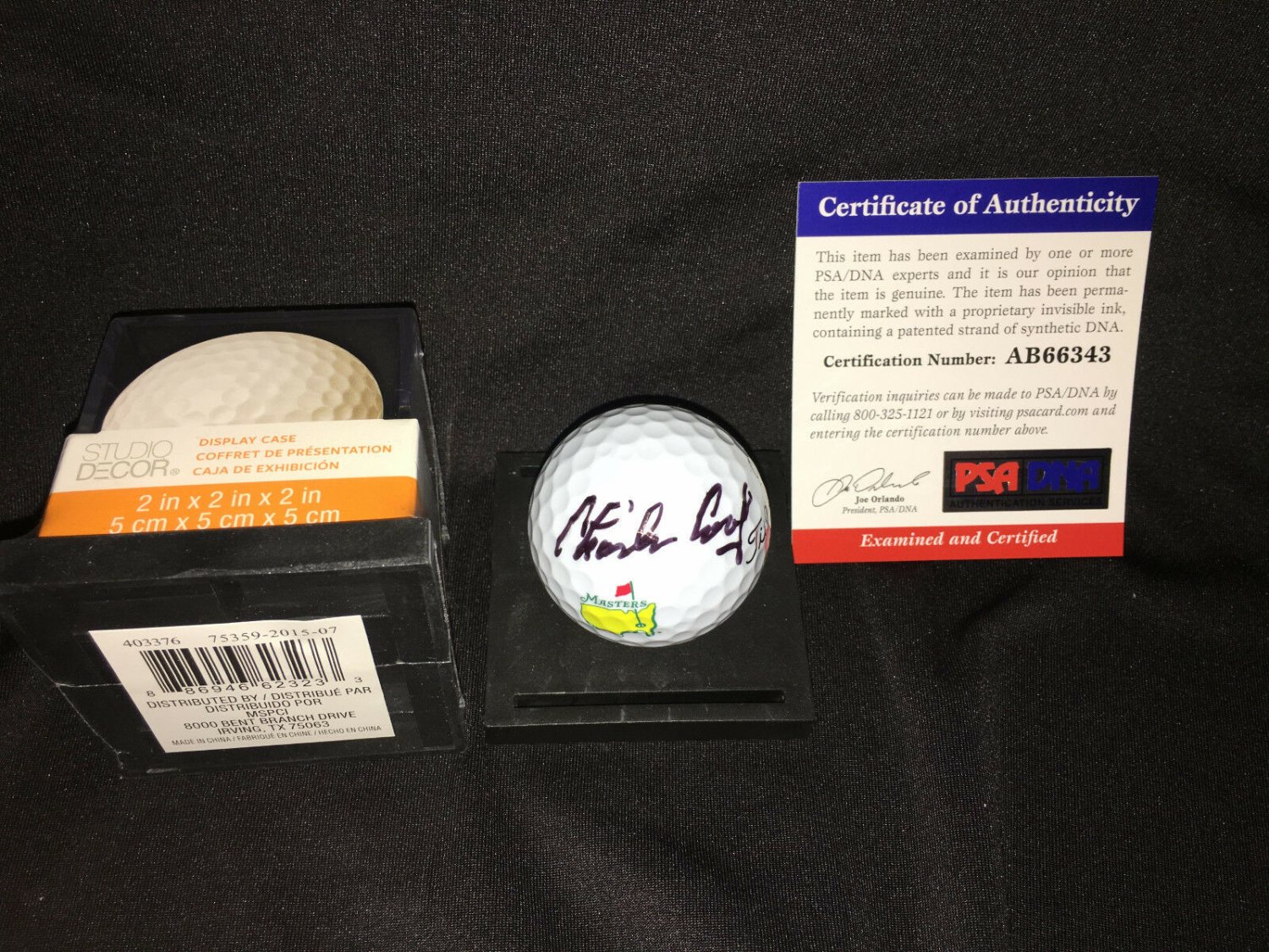 Charles Coody Autographed Signed Official Masters Golf Ball 1971 Masters Champ Psa Dna