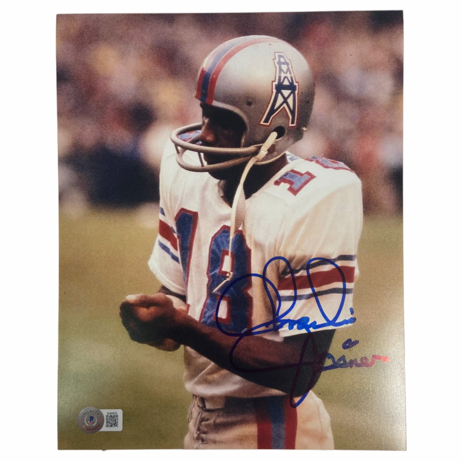 Charlie Joiner Autographed Signed Houston Oilers 8x10 White Jersey