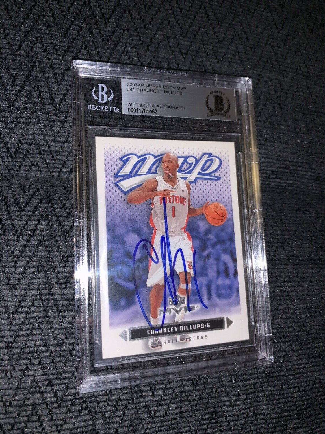 chauncey billups autograph