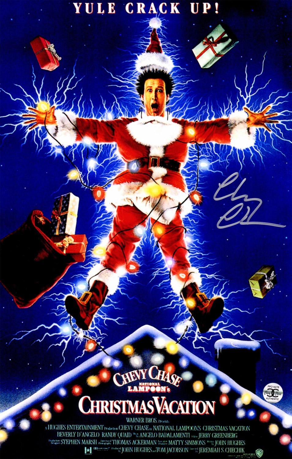 Charitybuzz: Chevy Chase Signed Blackhawks Jersey from the Film Christmas  Vacation