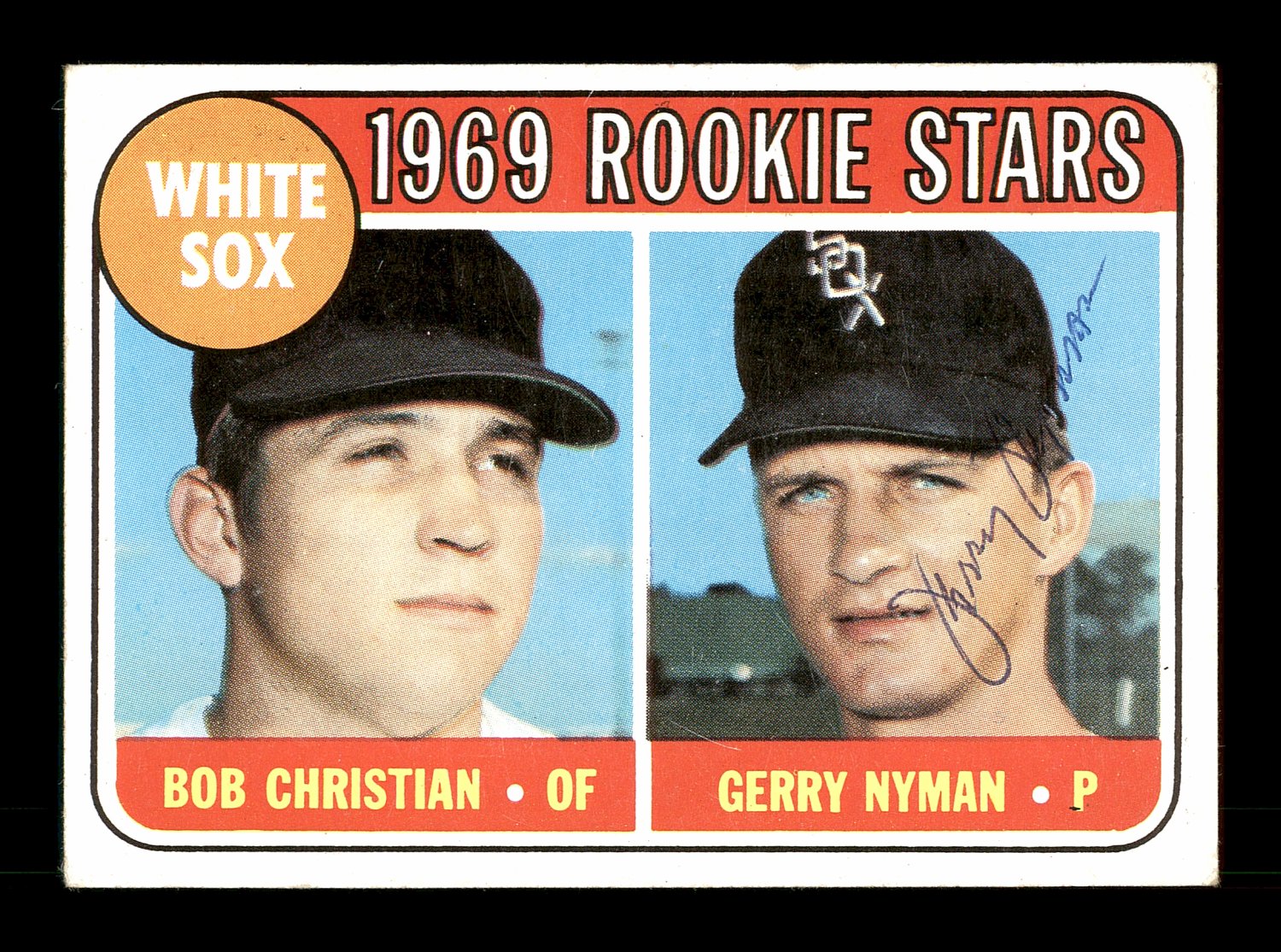 Chicago White Sox Autographed Signed Gerry Nyman 1969 Topps Rookie