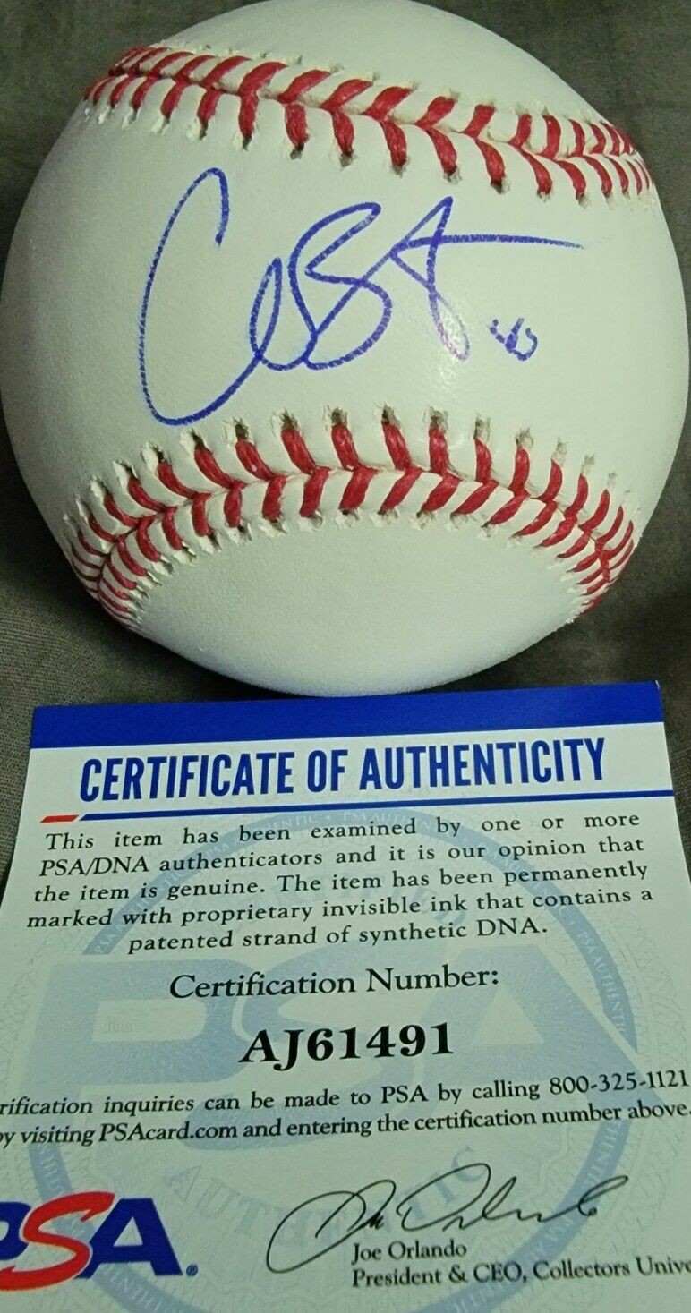 Chris Bassitt Autographed Signed Oakland Athletics Baseball Psa Authenticated