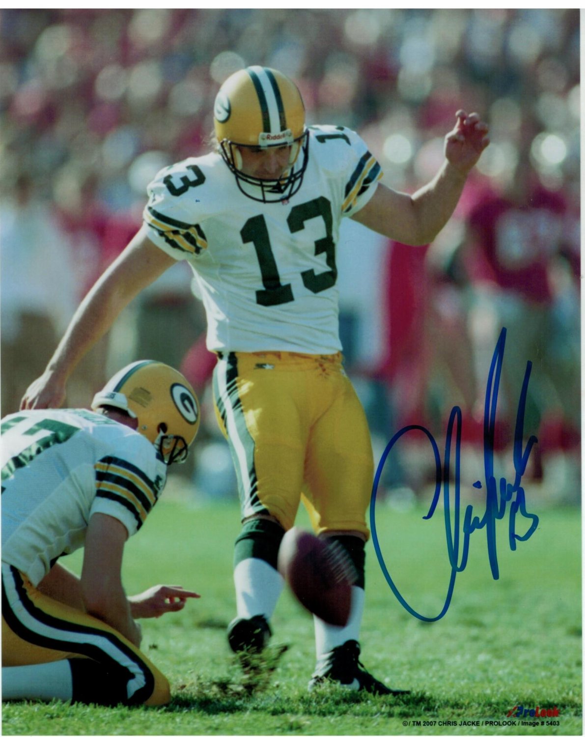 Chris Jackie Green Bay Packers Autographed Signed 8x10 Photo