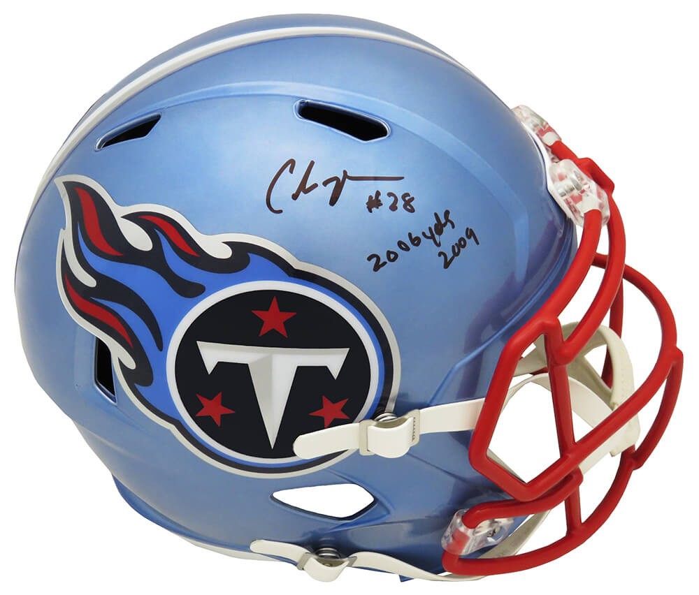 Chris Johnson Autographed Tennessee Titans Replica Full-Size