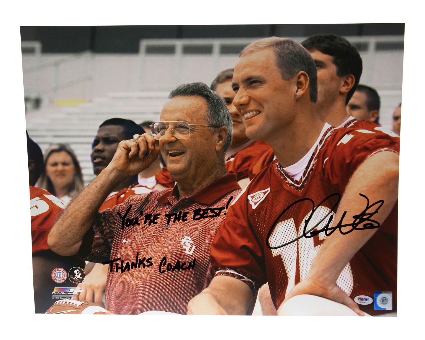 Authentic Autographed Chris Weinke FSU Seminoles Framed 16x20 Photo ~ Horizontal vs Miami