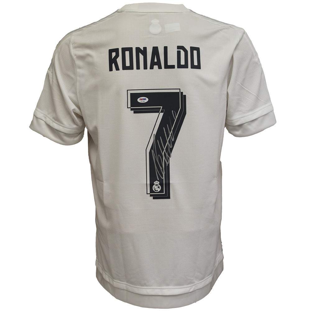 Christiano Ronaldo Autographed Signed Real Madrid White