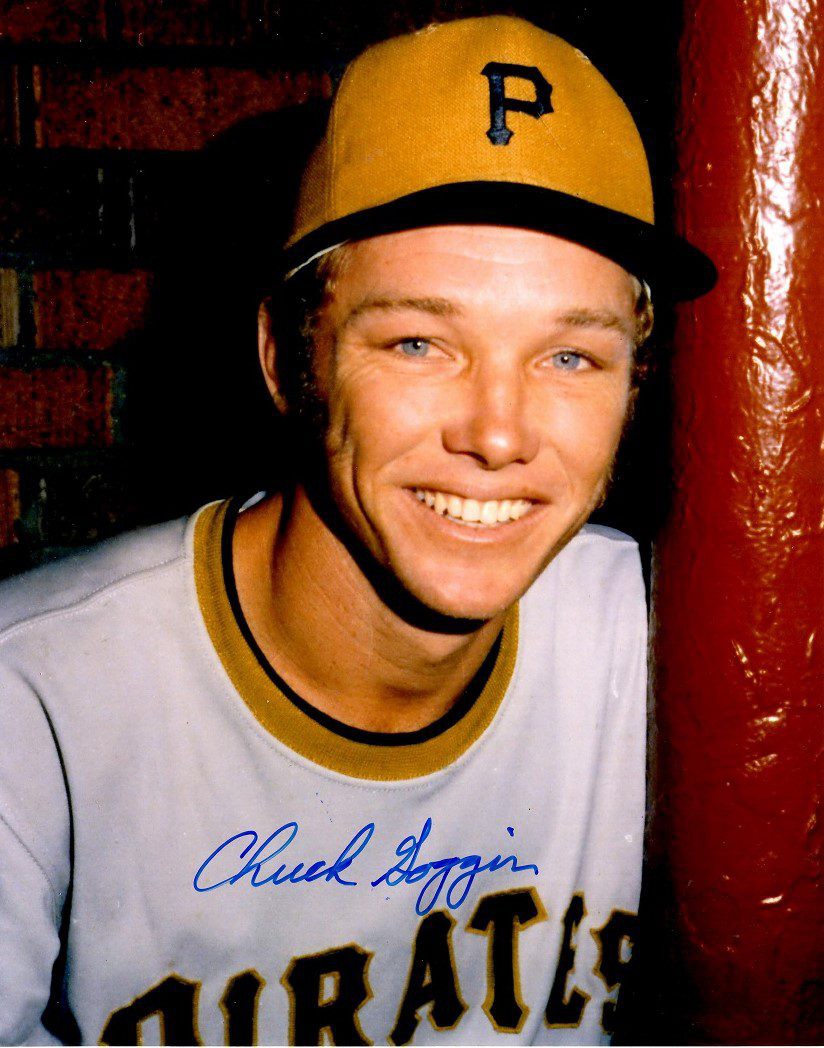 Chuck Goggin autograph 8x10, Pittsburgh Pirates