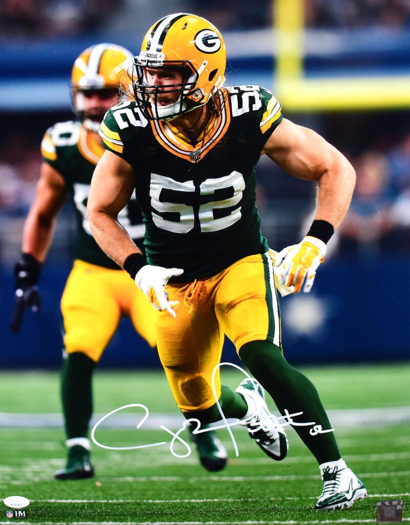 Clay Matthews Autographed Signed Green Bay Packers 16X20 Stance Photo - JSA  W White