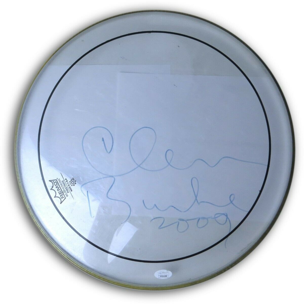 Clem Burke Autographed Signed Autographed 16 Drum Head Blondie Drummer