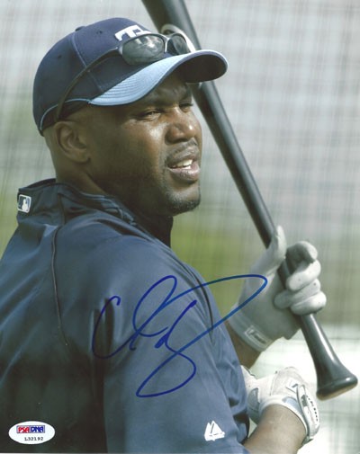 Cliff Floyd Autographed Signed 8X10 Photo Tampa Bay Devil Rays PSA/DNA