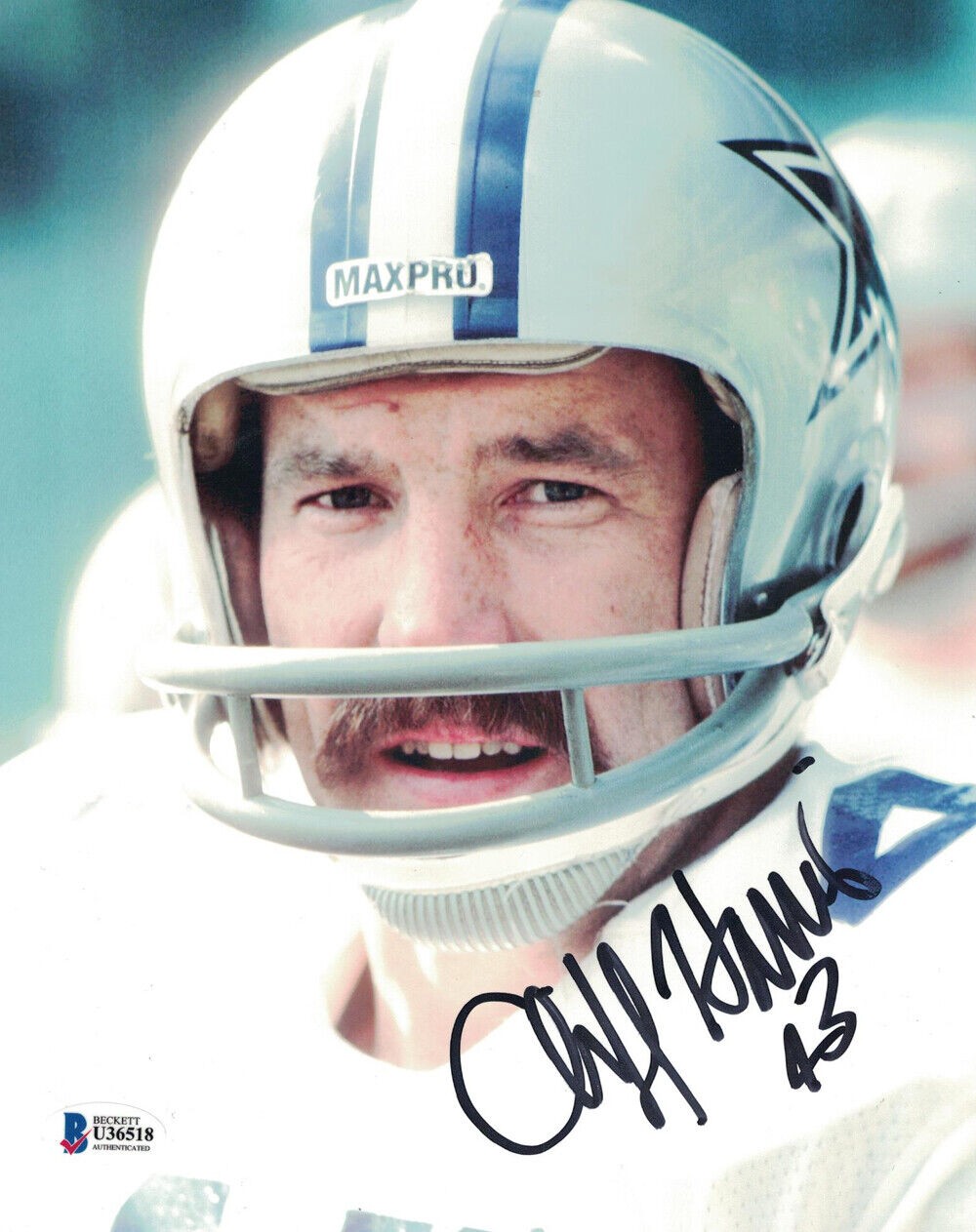 Cliff Harris Autographed Signed Dallas Cowboys 8X10 Photo Beckett