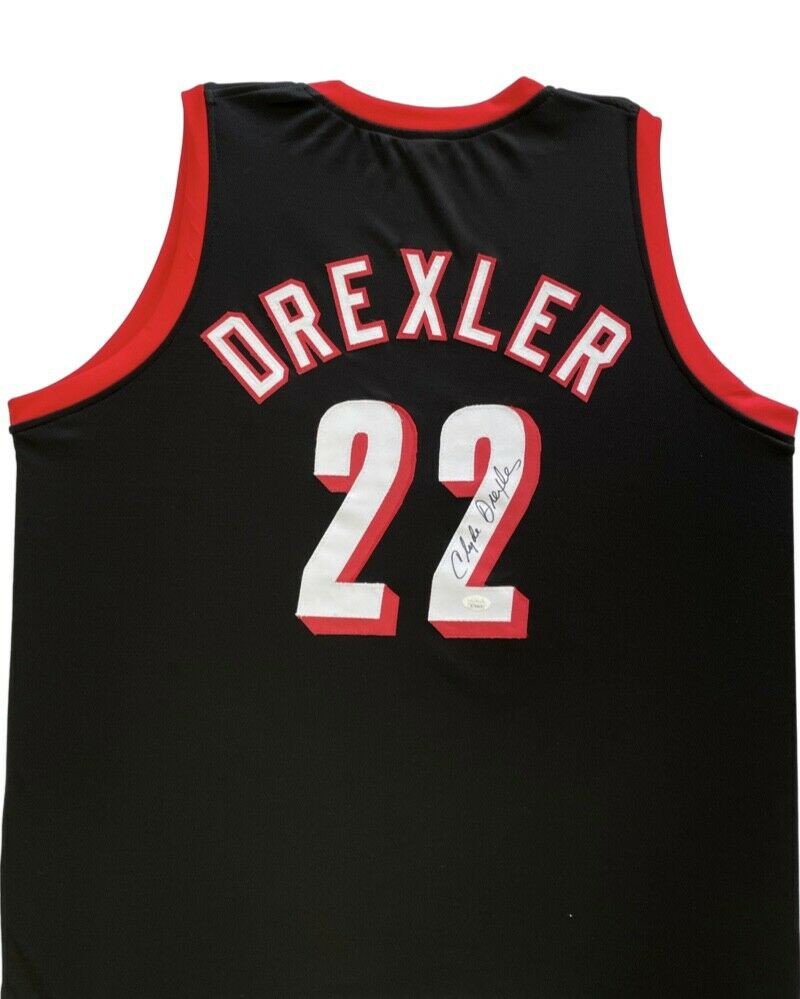 Clyde drexler autographed jersey Clearance