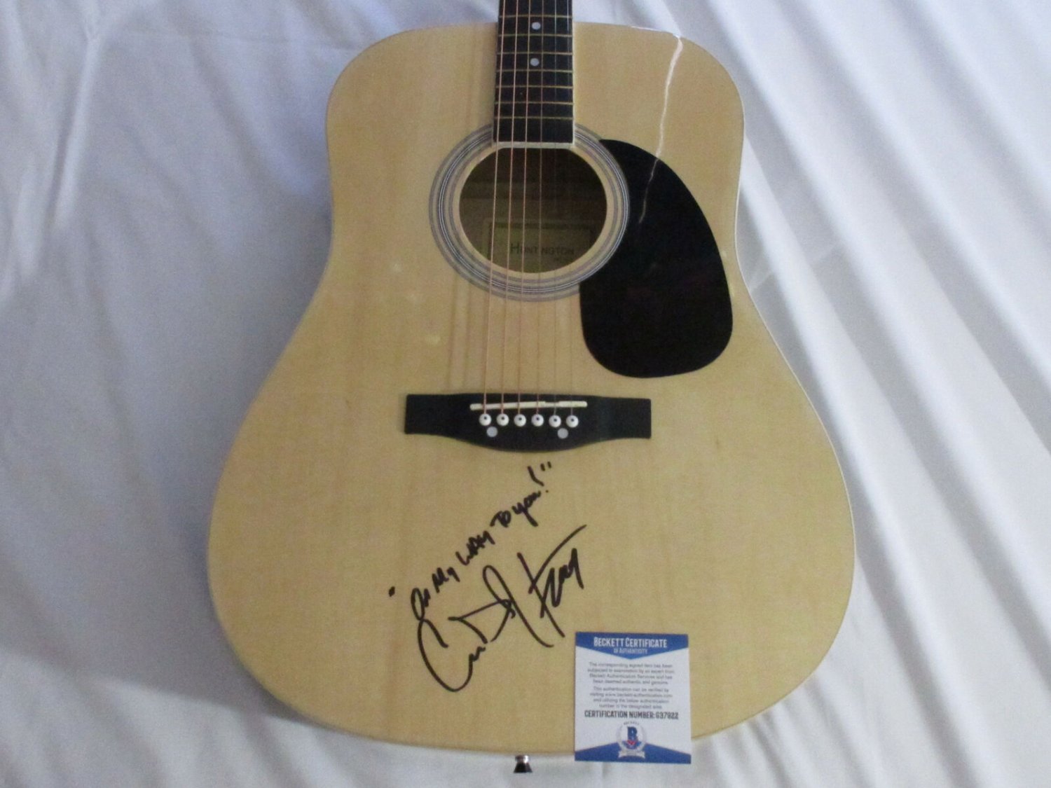 Cody Johnson Autographed Signed Acoustic Guitar Beckett Beckett Coa On My Way To You