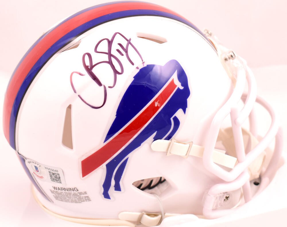 Cole Beasley Autographed Signed Buffalo Bills 2021 Speed Mini