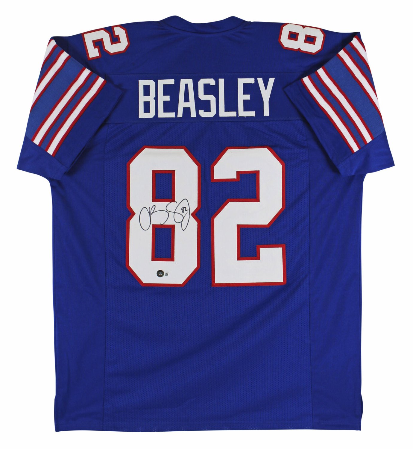Cole Beasley Autographed Signed Smu Authentic Blue Pro Style ...
