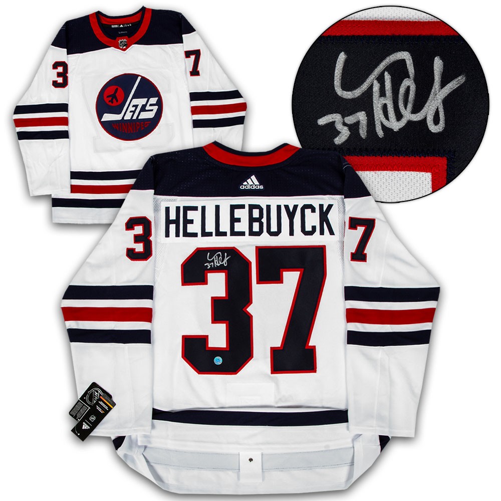CONNOR HELLEBUYCK Winnipeg Jets SIGNED Autographed JERSEY w/ Frameworth COA