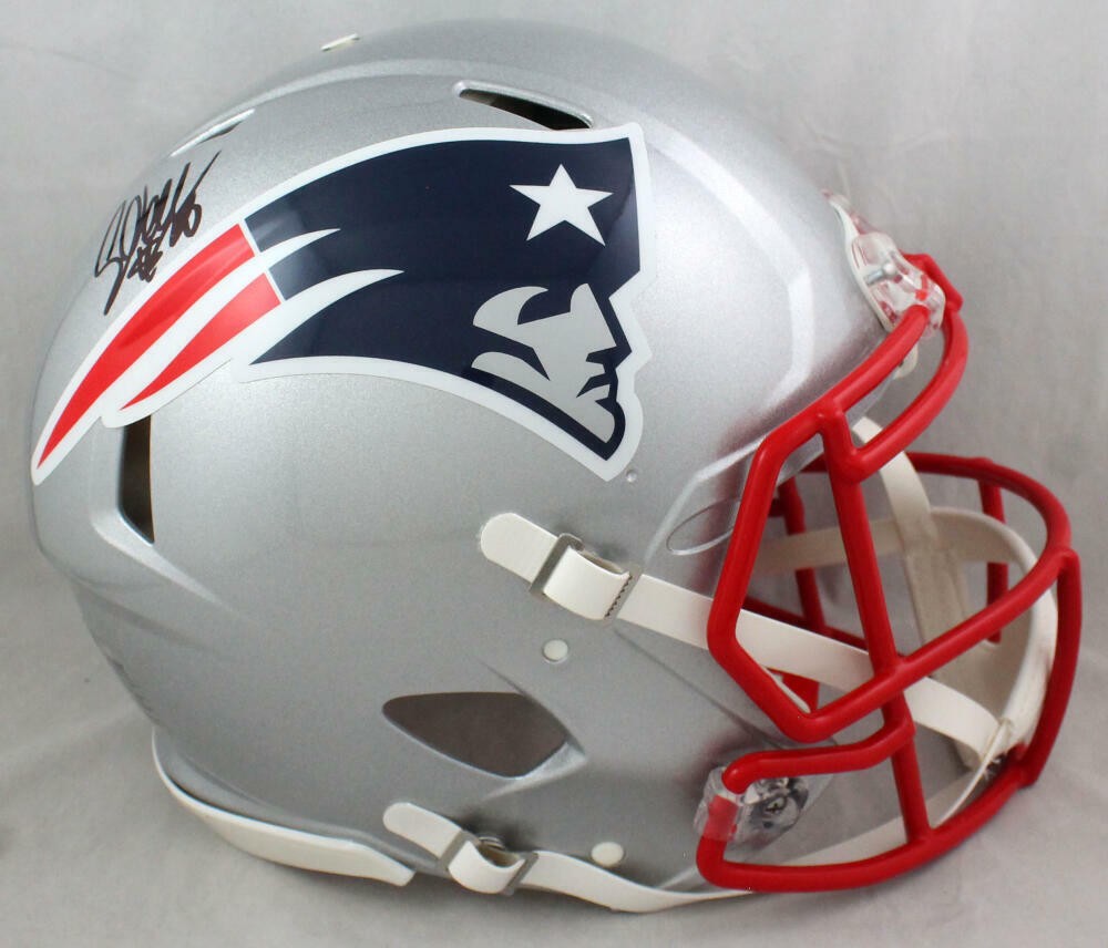 Corey Dillon Autographed Signed Patriots F/S Speed Authentic Helmet - PSA  Auth Black