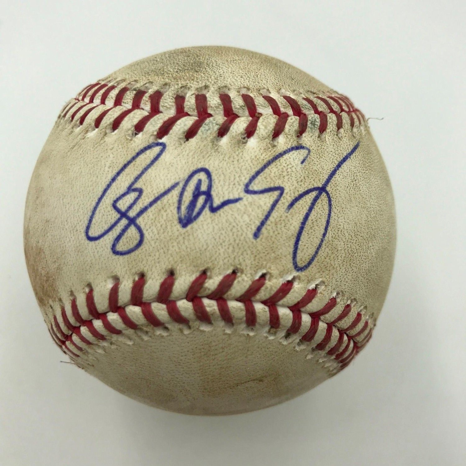 Corey Seager Autographed Signed Rookie Game Used Dodgers Opening Day Baseball  MLB + JSA COA
