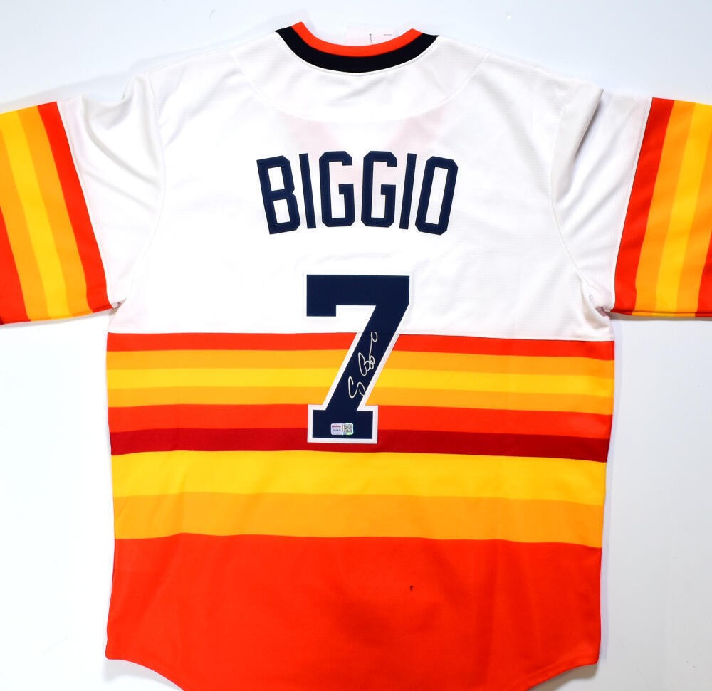 Craig Biggio Autographed Signed Houston Astros Rainbow Nike Jersey