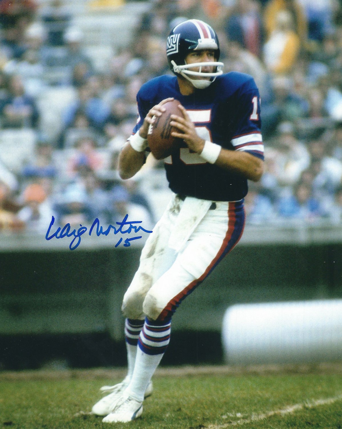 Craig Morton Autographed Signed 8X10 New York Giants Photo - Autographs