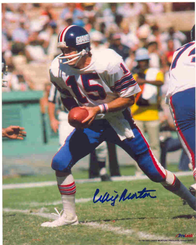 Craig Morton Autographed Signed Photo Ny Giants - Autographs