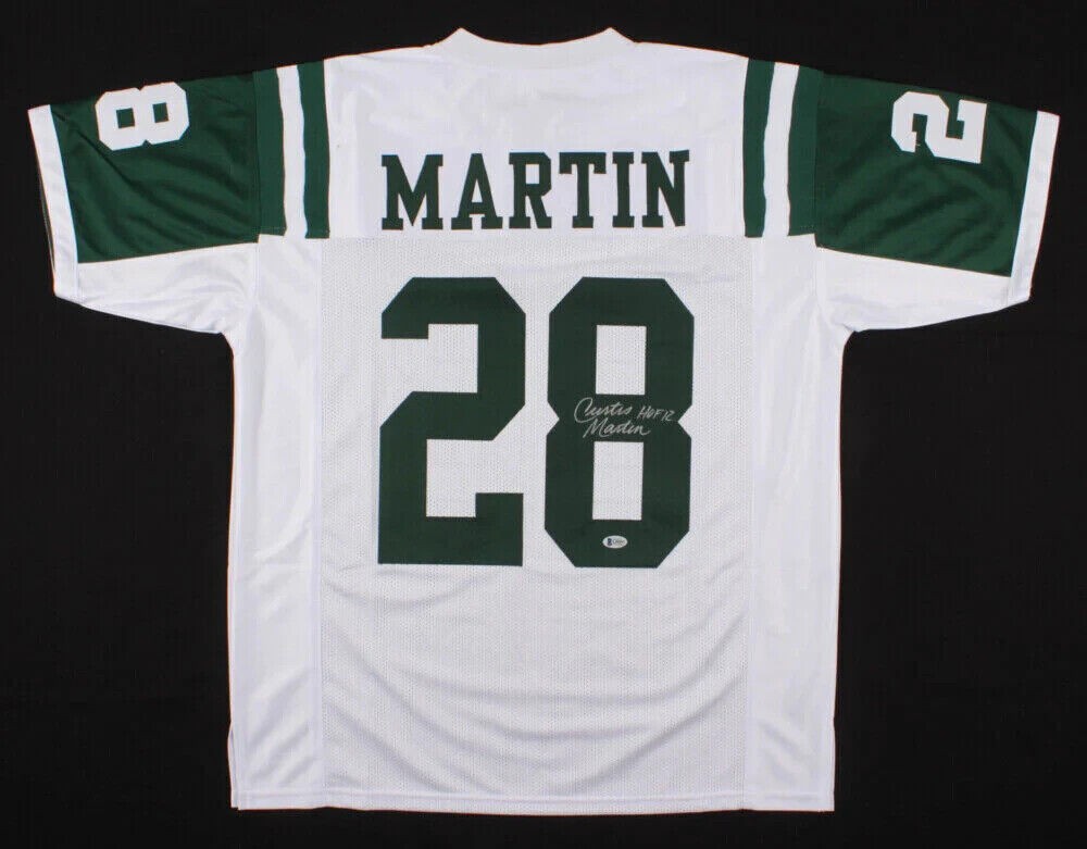 Curtis Martin Autographed Signed New York Jets Jersey Inscribed