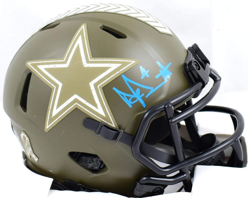 : Dak Prescott Dallas Cowboys Signed Autograph Mini