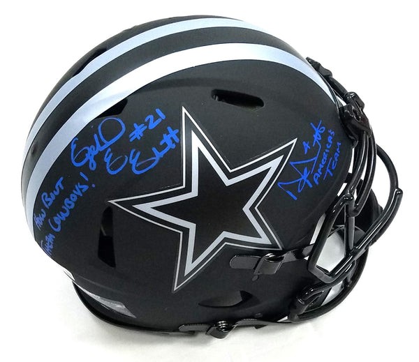 Dak Prescott Dallas Cowboys Autograph Signed Custom Framed Jersey Blue Suede Matted 4 Picture JSA Certified 