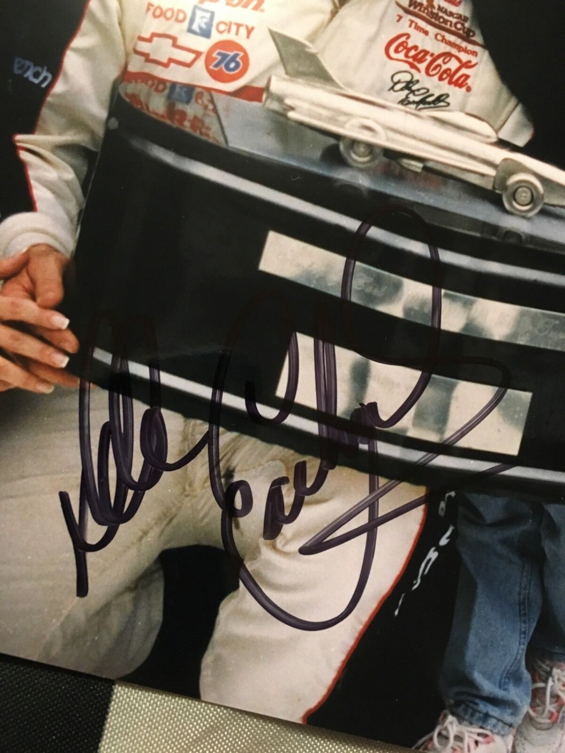 Dale Earnhardt Autographed Signed 1998 Daytona 500 Win 8X10 With JSA
